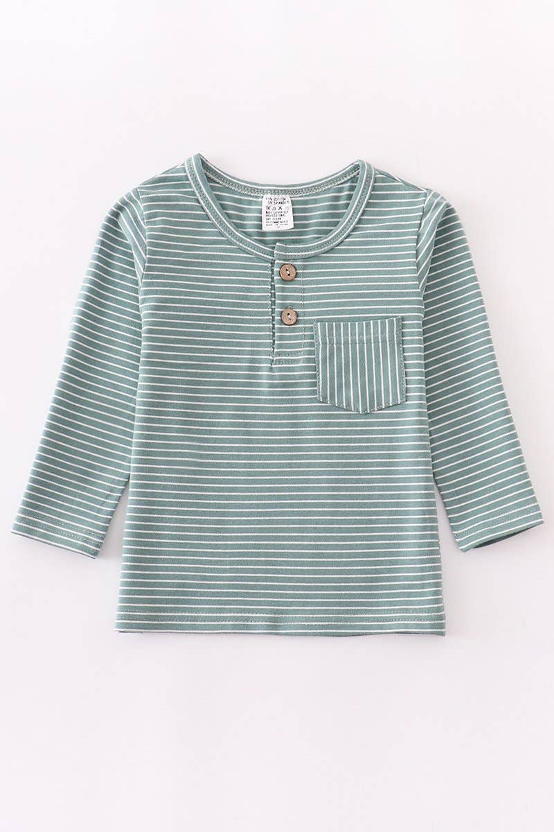 Calvin Shirt in Green- Boys (6M)