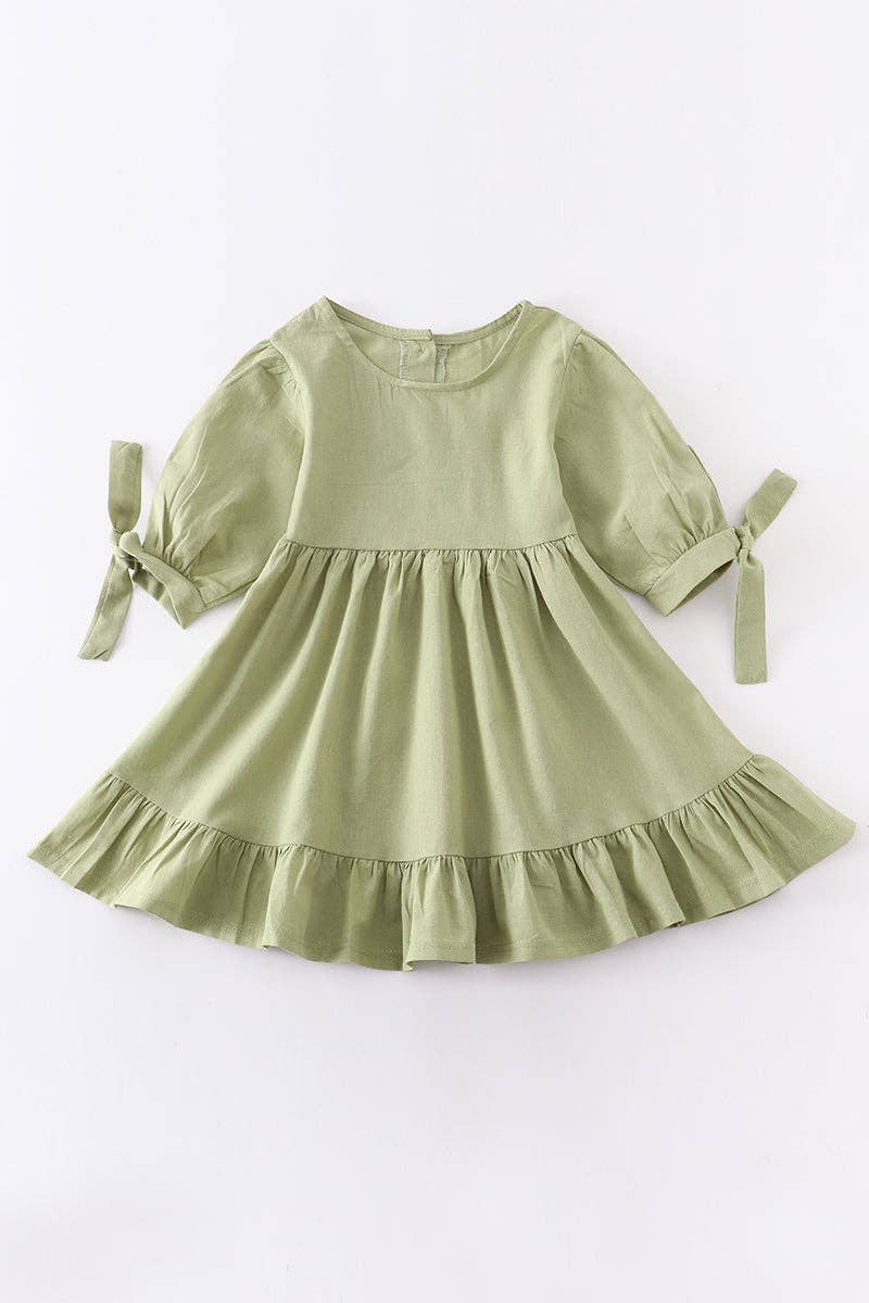 Kellie Dress in Sage- Girls