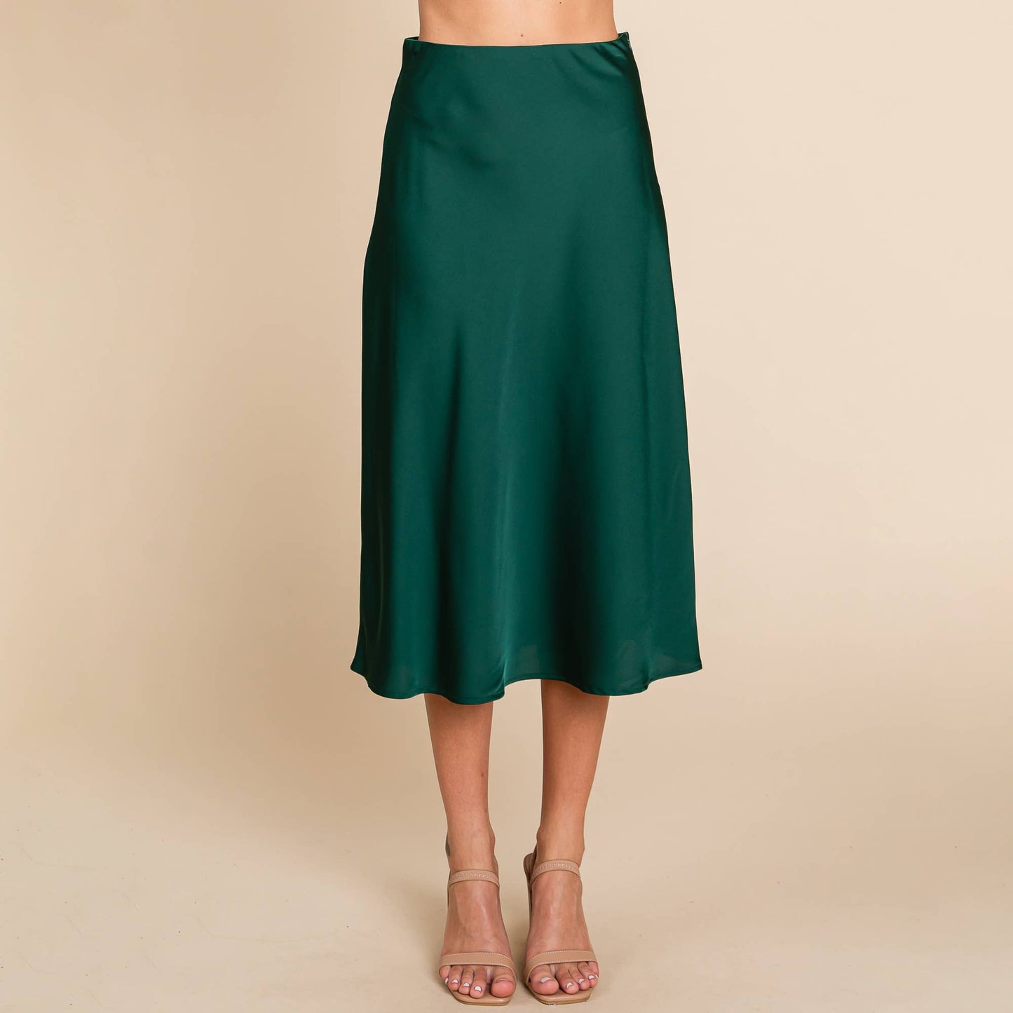Satin Midi Skirt- Misses (S-M)