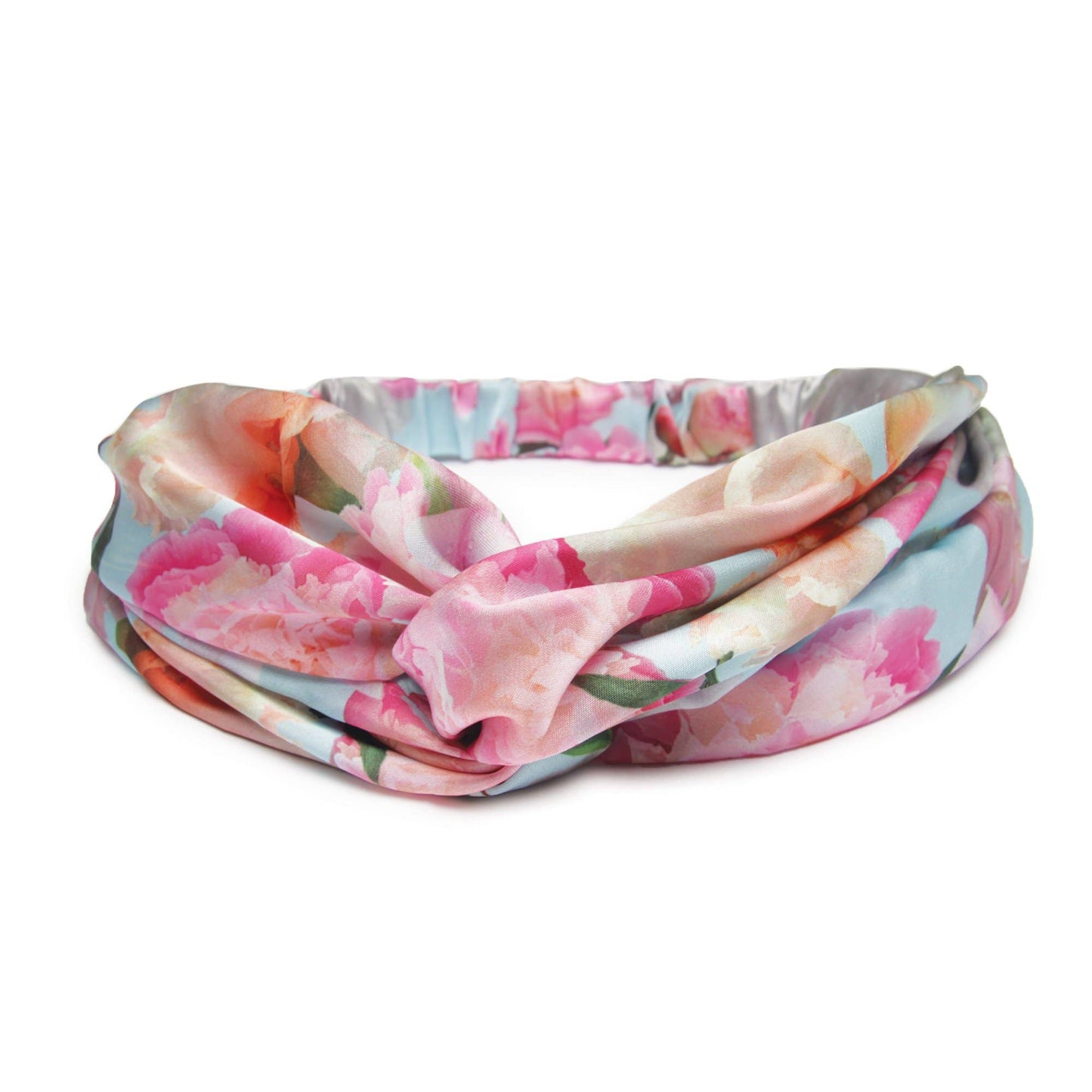 Peony Splendor Silky Twist Headband