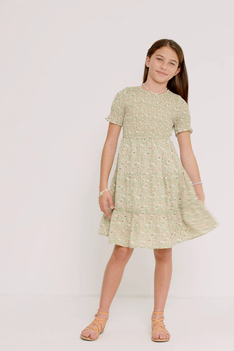 Celeste Dress in Sage- (S 7/8 - XL 13/14)