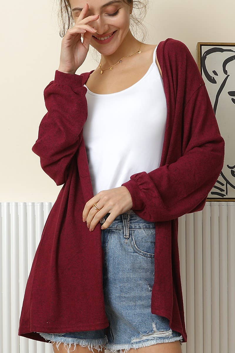 Harow Cardigan in Burgundy- Misses (S-XL)