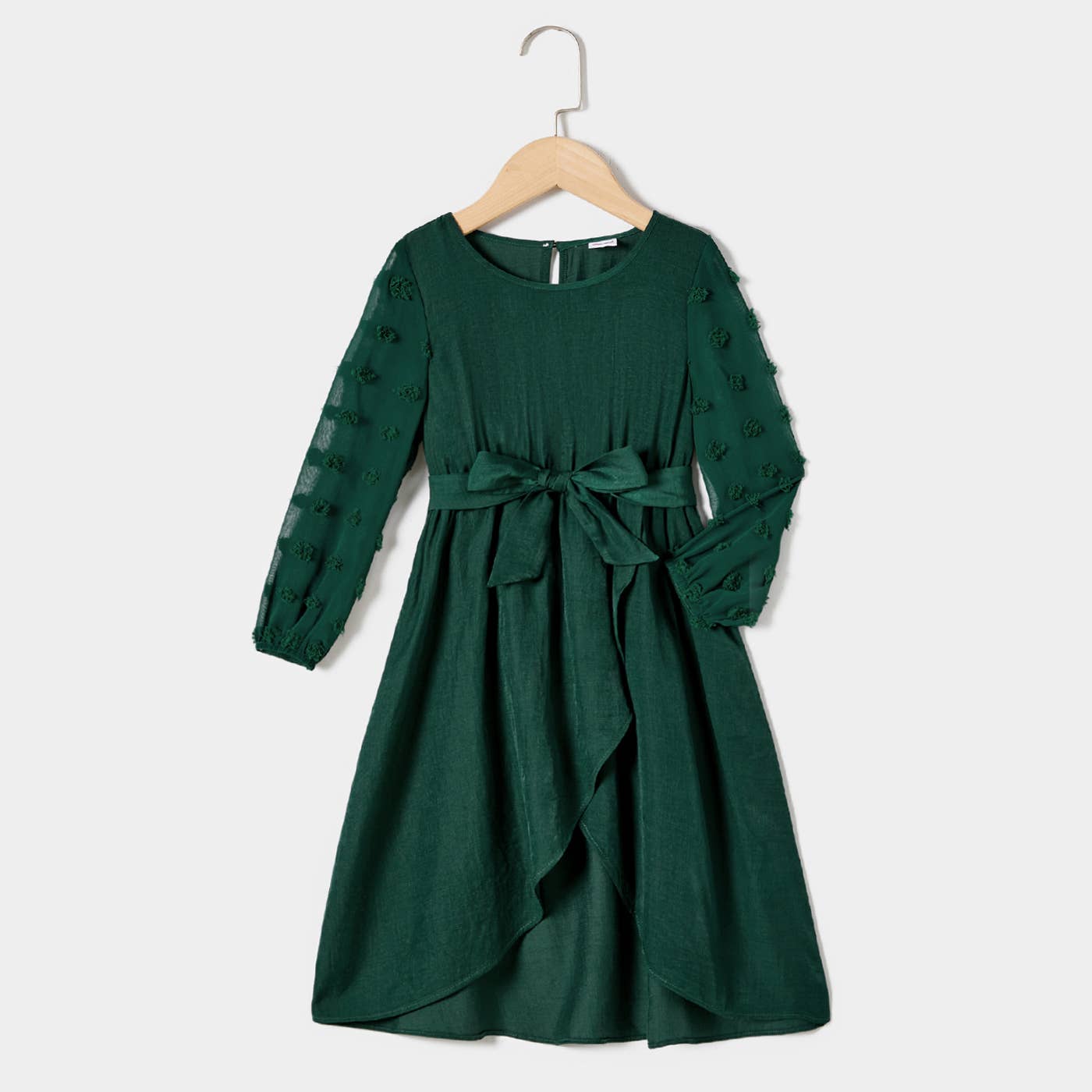 Sara Dress in Dark Green- Girls (8/9)