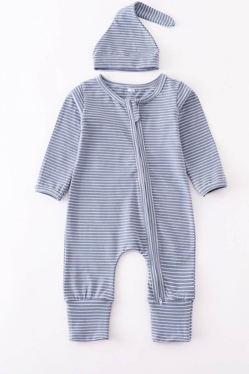 Wendell Romper in Blue- Infants