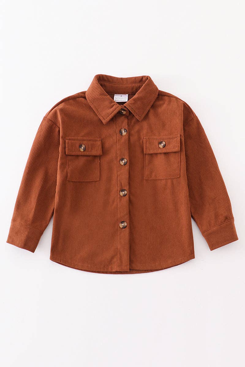 Henry Shirt in Brown- Boys (2-8)