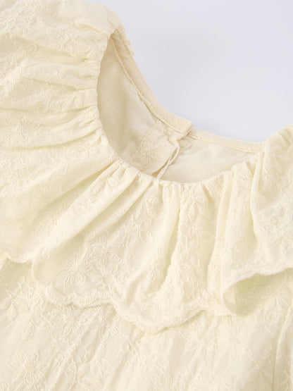 Adelaide Dress in Cream- Girls (18M-5)