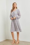Tessa Dress in Grey- Misses (S-L)