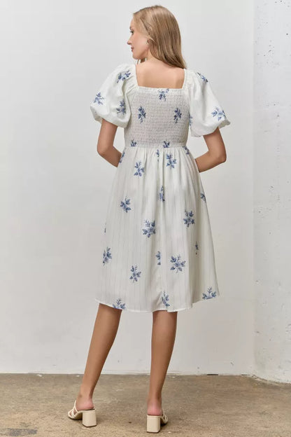 Blythe Dress in Blue Multi- Misses and Plus (S-3X)