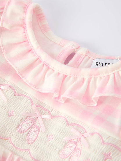 Ballerina Romper in Pink- Infant Girls (3M-18M)