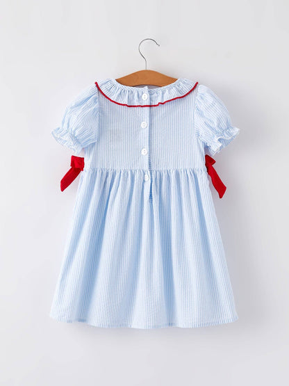 Star Dress in Blue- Girls (2-7)
