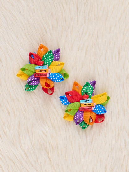 Ribbon Bows in School Celebration- Girl's Accessories