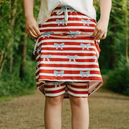 Limited Mod Skirt in Red White and Cute- Misses and Plus (XS,M-2X)