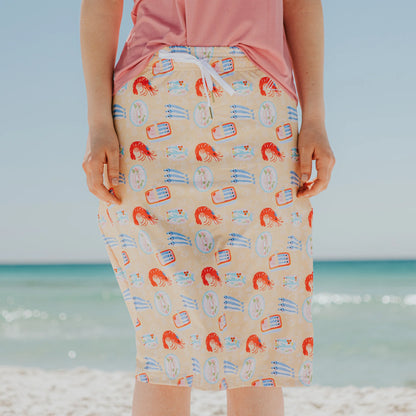 Limited Mod Skirt in Aruba- Misses and Plus (S-2X)