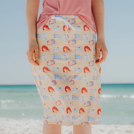 Limited Mod Skirt in Aruba- Misses and Plus (S-2X)