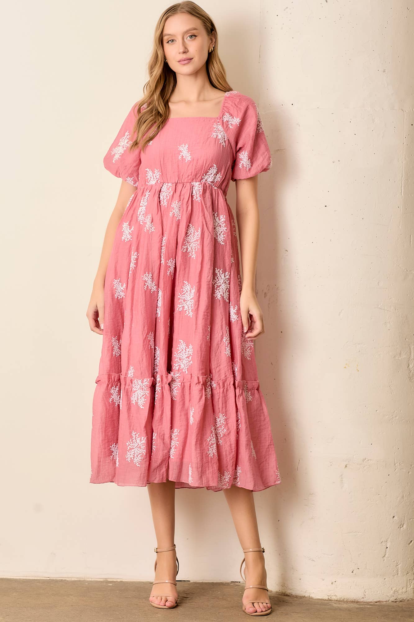 Grace Dress in Coral- Misses (S-XL)