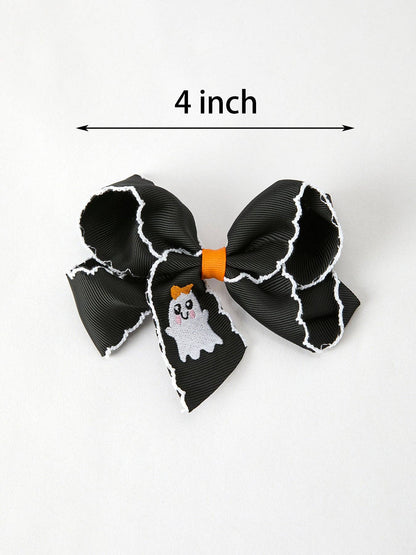 Ghost Bow Hairpin in Black- Girl Accessories