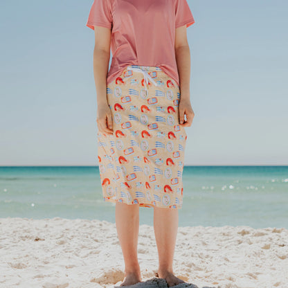 Limited Mod Skirt in Aruba- Misses and Plus (S-2X)
