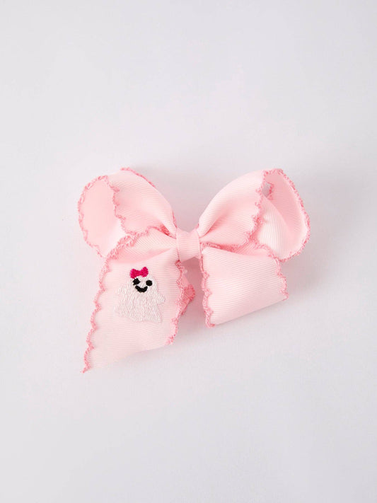 Ghost Bow Hairpin in Pink- Hair Accessories
