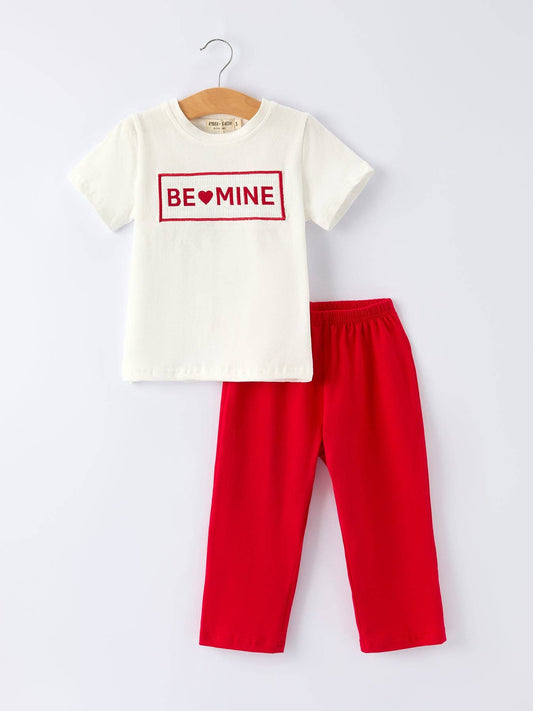 Be Mine Boy's Set in Red- Boys (2-6)