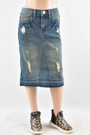 Lucia Skirt in Vintage Wash- Girls & Tween (4/6 - 12/14)