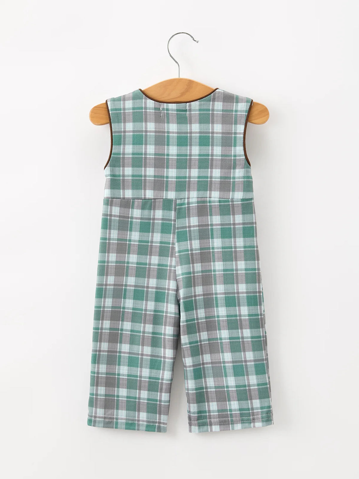 Plaid About Moose Jon Jon- Boys (3M-18M)