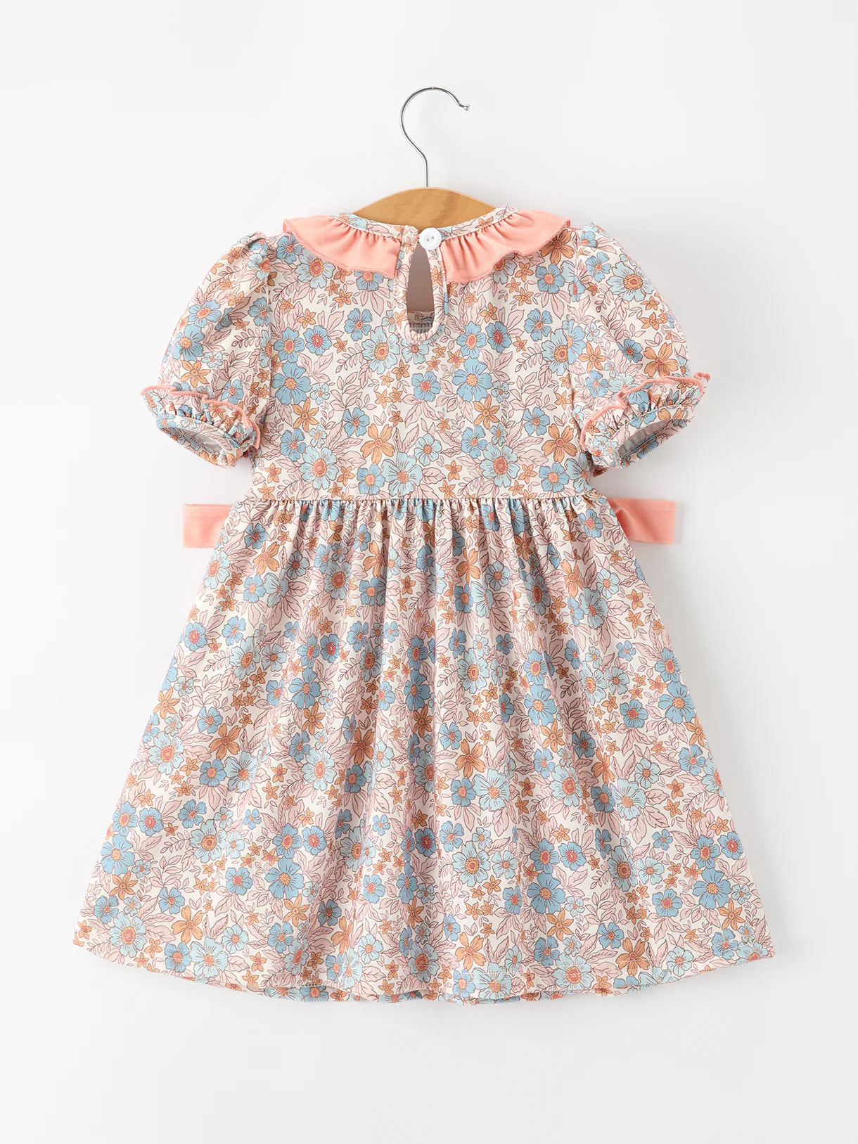 Winnie Dress in Coral- Girls (2-7)