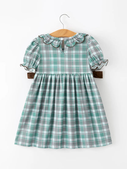 Plaid About Moose Dress- Girls (2-6)