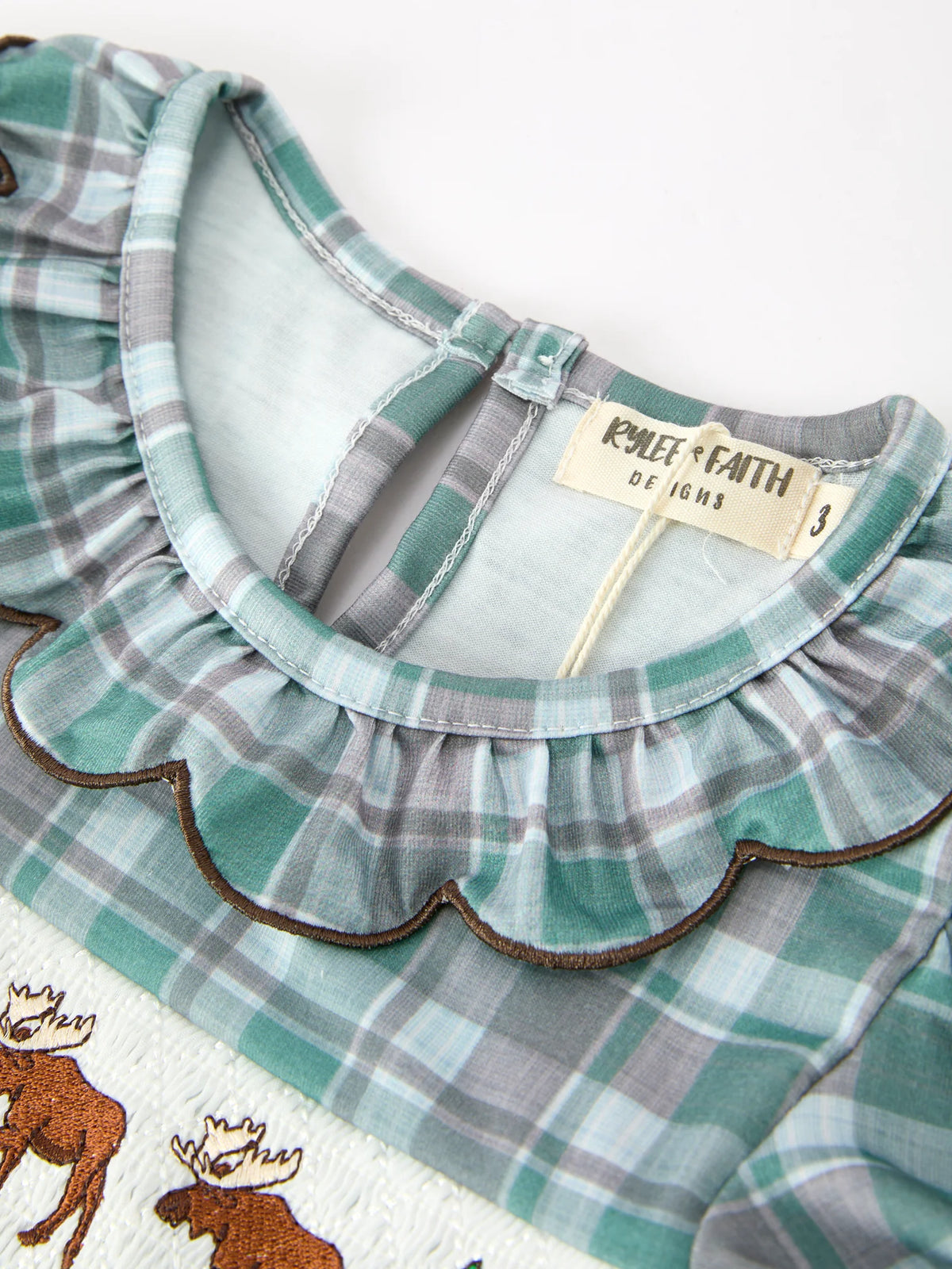 Plaid About Moose Dress- Girls (2-6)