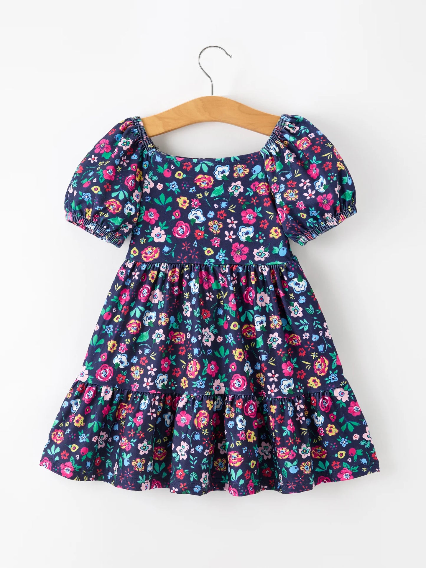 Lula Dress in Navy- Girls (2-7)