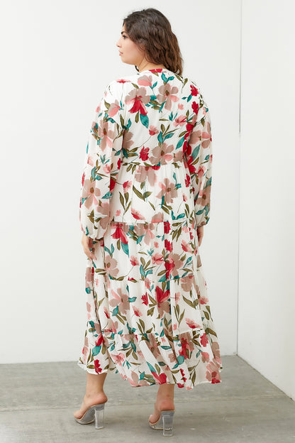Blanche Dress in Ivory- Plus (1X-3X)