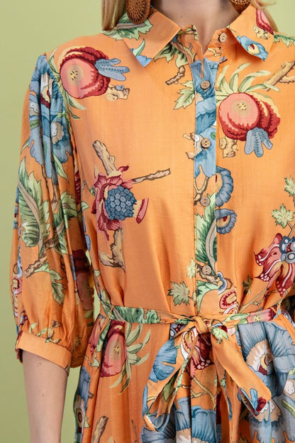 Cassia Dress in Coral- Misses (S-L)