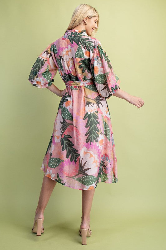 Azalea Dress in Pink Mix- Misses (S-L)