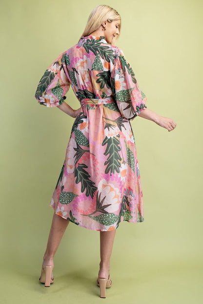 Azalea Dress in Pink Mix- Misses (S-L)