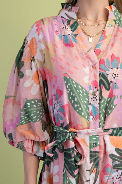 Azalea Dress in Pink Mix- Misses (S-L)