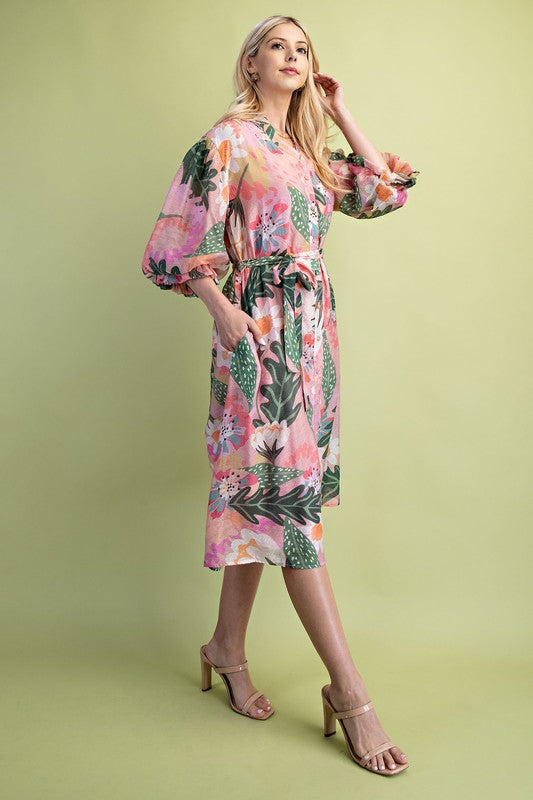 Azalea Dress in Pink Mix- Misses (S-L)