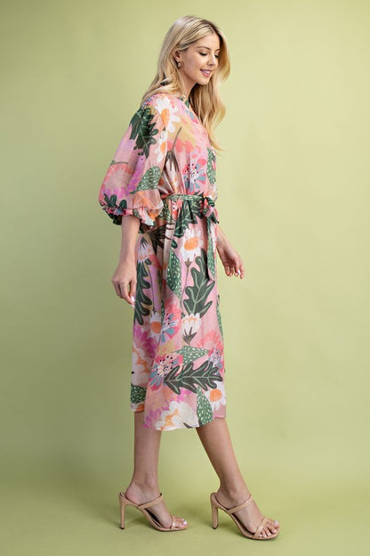 Azalea Dress in Pink Mix- Misses (S-L)