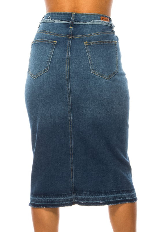Dakota Denim Skirt in Misses and Plus (S-3X)