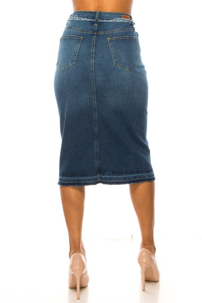 Dakota Denim Skirt in Misses and Plus (S-3X)