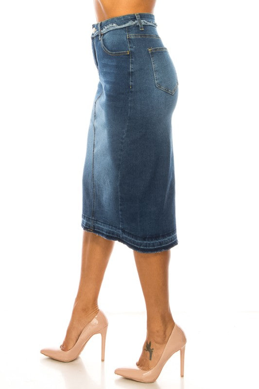 Dakota Denim Skirt in Misses and Plus (S-3X)