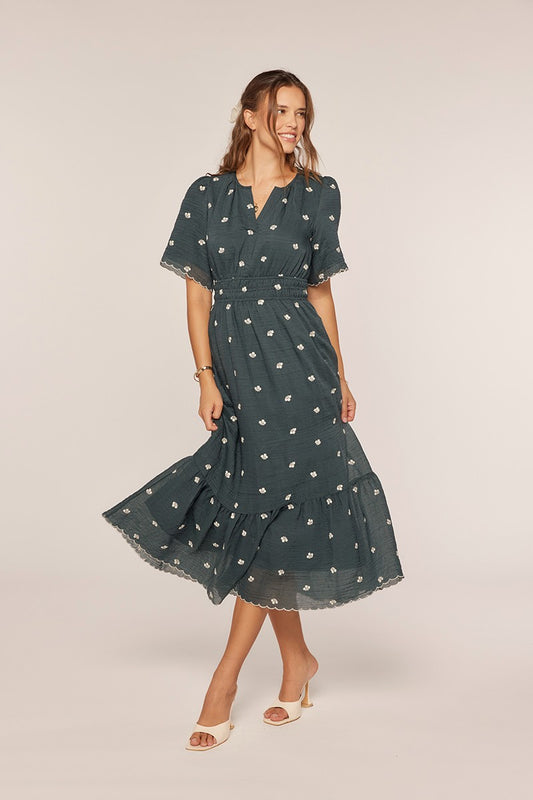 Calla Dress in Teal- Misses and Plus (S-3X)