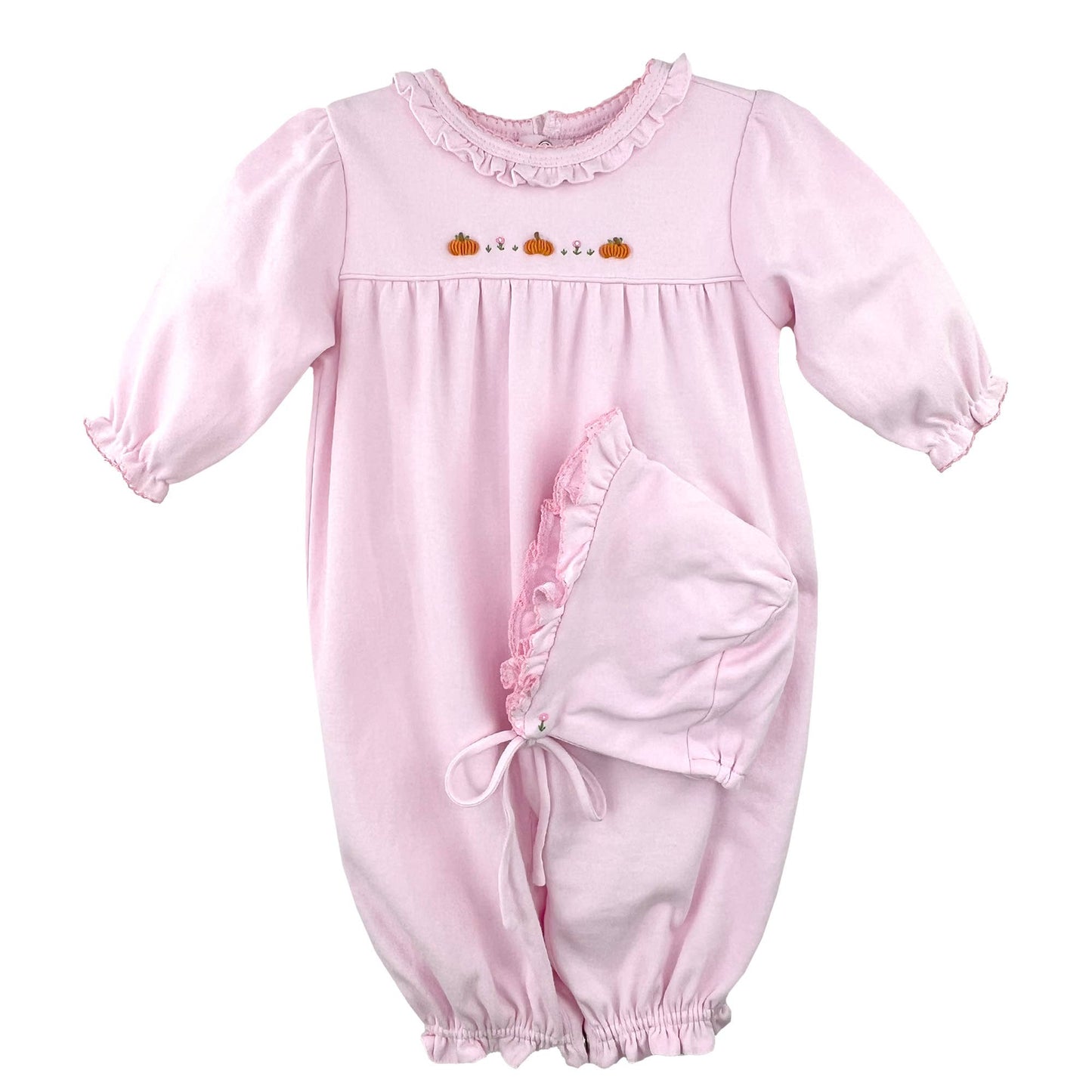 Pumpkin Convertible Bag in Pink- Infant Girls (NB)