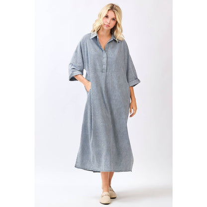 Collins Dress in Navy- Misses (S-L)