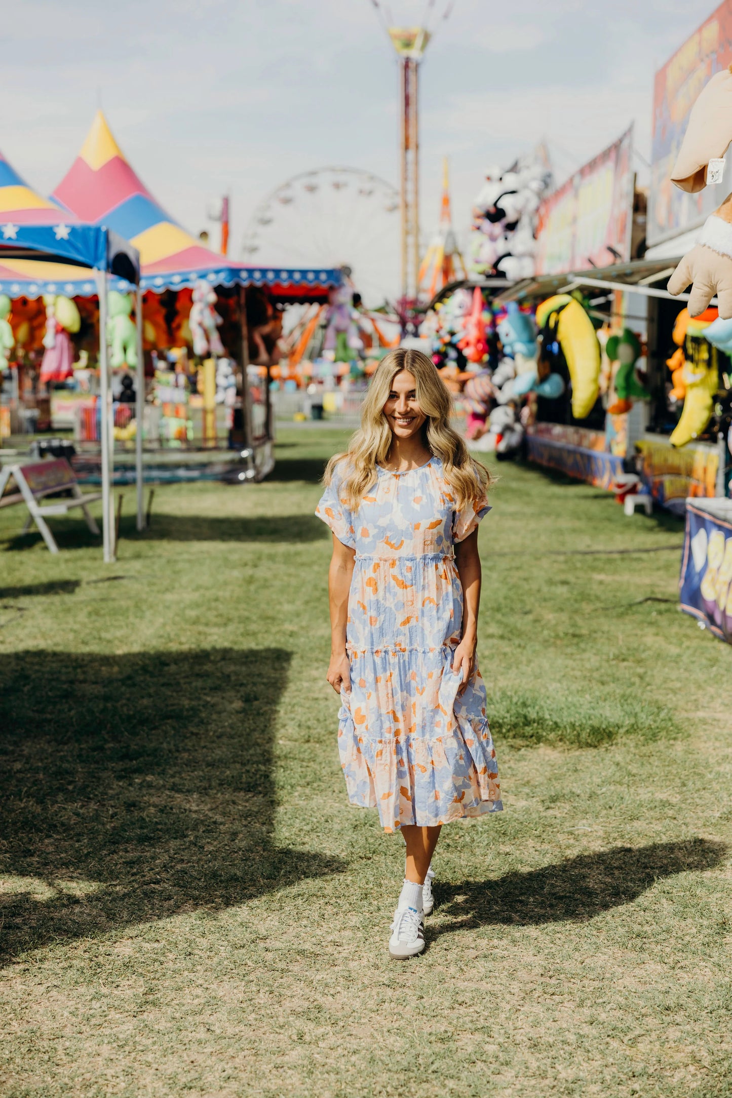 Serena Dress in Painted Posy- Misses and Plus (XS-4X)