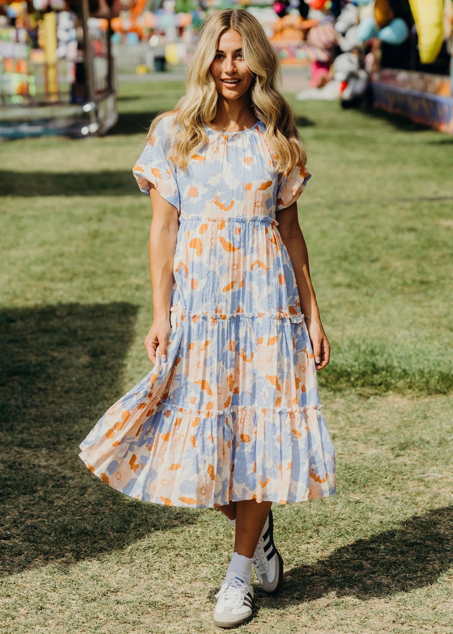 Serena Dress in Painted Posy- Misses and Plus (XS-4X)