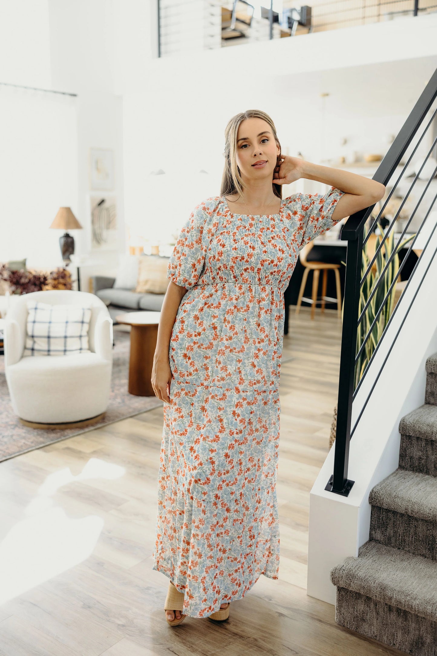 Indigo Dress in Cherry Poppy- Misses and Plus (XS-4X)