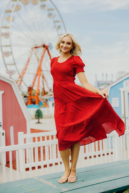 McCall Dress in Firecracker- Misses and Plus (XS-4X)