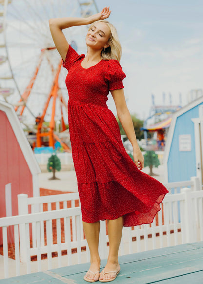 McCall Dress in Firecracker- Misses and Plus (XS-4X)