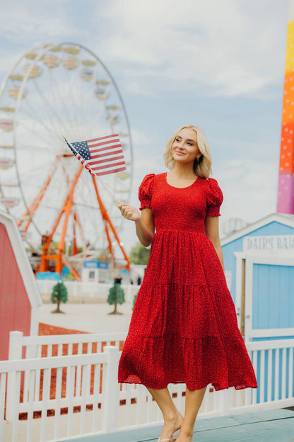 McCall Dress in Firecracker- Misses and Plus (XS-4X)