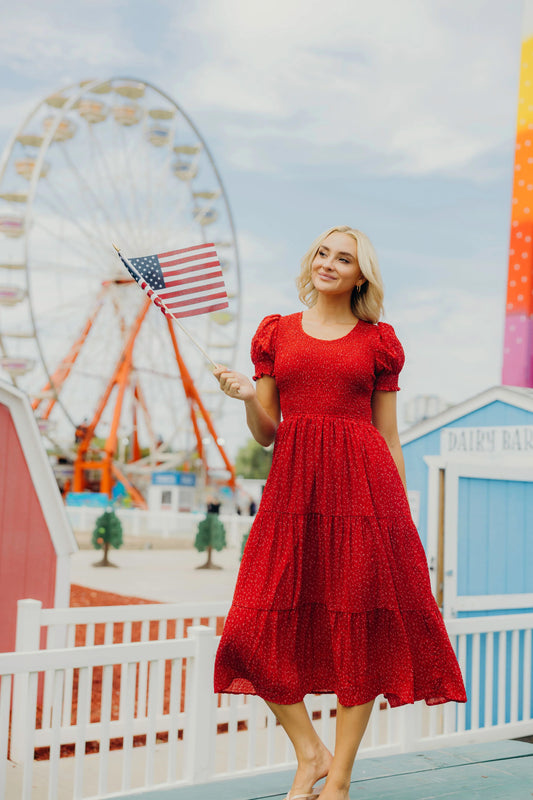 McCall Dress in Firecracker- Misses and Plus (XS-4X)