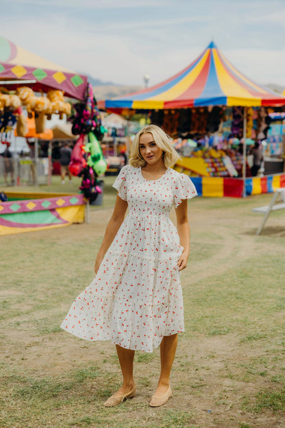 McCall Dress in Cherry On Top- Misses and Plus (XS-4X)